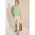Blousetop met V-hals van mousseline