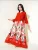 Bigdart Jurk  knalrood / lichtrood / zwart / wit