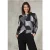 Cecil Dames Hoodie met patroon in Zwart