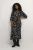 Jurk Loose fit Black/Sand Painted Flower