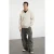 TRENDYOL MAN Heren Beige Effen Lang Oversized Sweatshirts