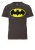 LOGOSHIRT Shirt ‘Batman – Logo’  donkerbruin / geel / zwart