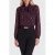 NIKKIE blouse met panterprint – donkerrood