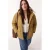 TRENDYOLMİLLA Dames Kaki Effen Oversized Grote maten Jassen