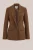 WE Fashion – Dames slim fit blazer met streep – Slim Fit – Bruin –