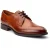 Base London Edison Leren Herenschoenen Met Veters In Verbrand Bruin