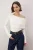 TRENDYOLMİLLA Dames Ecru Effen Lang Getailleerd Blouses
