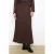 LOLALIZA midi rok met lurex donkerbruin