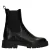 No Stress leren chelsea boots met profielzool en dierenprint – zwart