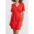 ICode Crimson Red Knit Belted Dress