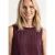 Street One Dames Blousetop met ronde hals en banddetail in Rood