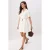TRENDYOLMİLLA Dames Ecru Effen Kort / Mini Kort Blousejurk Jurken