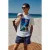 T-shirt met print en ronde hals