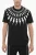 Slim Fit FAIRISLE THUNDERBOLT T-shirt met ronde hals in zwart