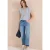 Blouse met hangende schouder en structuur