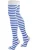 normani Overknee kousen  blauw / wit