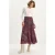 Hoge Taille Etnische Print Midi Rok