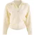 TRENDYOLMİLLA Dames Ecru Effen Lang Regular fit Blouses
