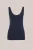 WE Fashion – Dames singlet met kant – Donkerblauw – Katoen –