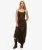 Maxi-slipdress met Schuine Snede Multi
