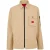 Hugo Heren Logo Katoenen Overshirt (Medium Beige)