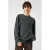 QS relaxed fit gebreide trui met kabels en wol – grijs