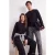 TRENDYOL MAN Heren Zwart Effen Lang Regular fit Sweatshirts