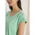 Cecil Dames Shirt met afhangende schouders en uitsnijding in Groen
