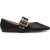 Steve Madden Atlantica Flat Shoes Black Leather