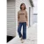 Sweatshirt met details in ribbelpatroon