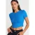 Slim Fit Cropped Blouse Met Knopen