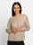heine Blouse  lichtbruin / wit