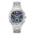 GUESS Analoog horloge ‘Headline’  nachtblauw / zilver
