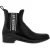 Moschino Pvc Rain Boots Logo Band Black