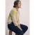 Shirt met 3/4-mouwen, ronde hals en argylepatroon