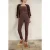 Vanilia Legging Pants With Split Black Coffee
