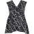 Balenciaga V-hals Geprinte Top in Zwarte Zijden