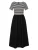MADELEINE Jurk  zwart / wolwit