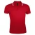 SOLS Heren Pasadena getipt korte mouw Pique Polo Shirt (Rood/Wit)