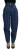 Hoge taille geplooide jeans denim