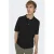 ONLY & SONS regular polo gebreid zwart