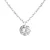 Solitaire ketting 6 mm zilver zirkoniumoxide 925