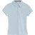 Lichtblauwe polo met korte mouwen, slim fit en geborduurd Rigby Go-logo