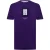 Off White Heren Spiegel Katoen Regular T-shirt met korte mouwen (Paars)