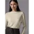 Street One Studio Dames Shirt met geribbelde structuur in Beige