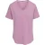 PJ Salvage Dames-T-shirt met V-hals en korte mouwen, in slub-stof (Lila)