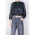 Bimba y Lola Anthracite Tie Blouse