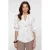 Geisha gebloemde blousetop met textuur wit