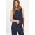 Mango denim gilet – donkerblauw