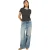 Brave Soul Unisex Contrast Detail Ringer Regular T-shirt voor volwassenen (Houtskool/Korenbloem)